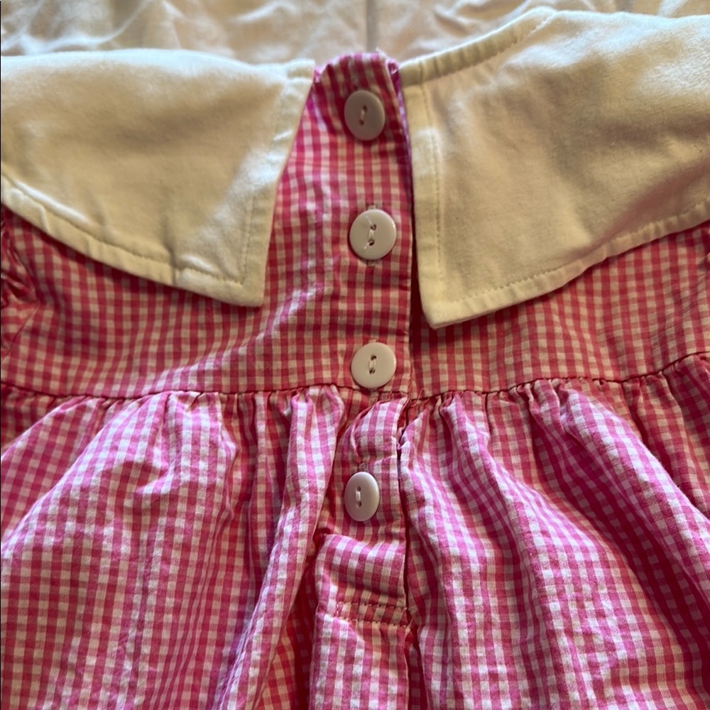 Pink Gingham Bunny Easter Dress - Picture 4 of 4
